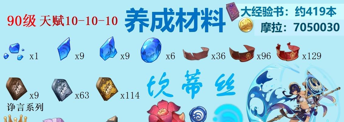 原神托马突破材料攻略（解锁天赋技能，挑战更高难度，打造顶尖战力）